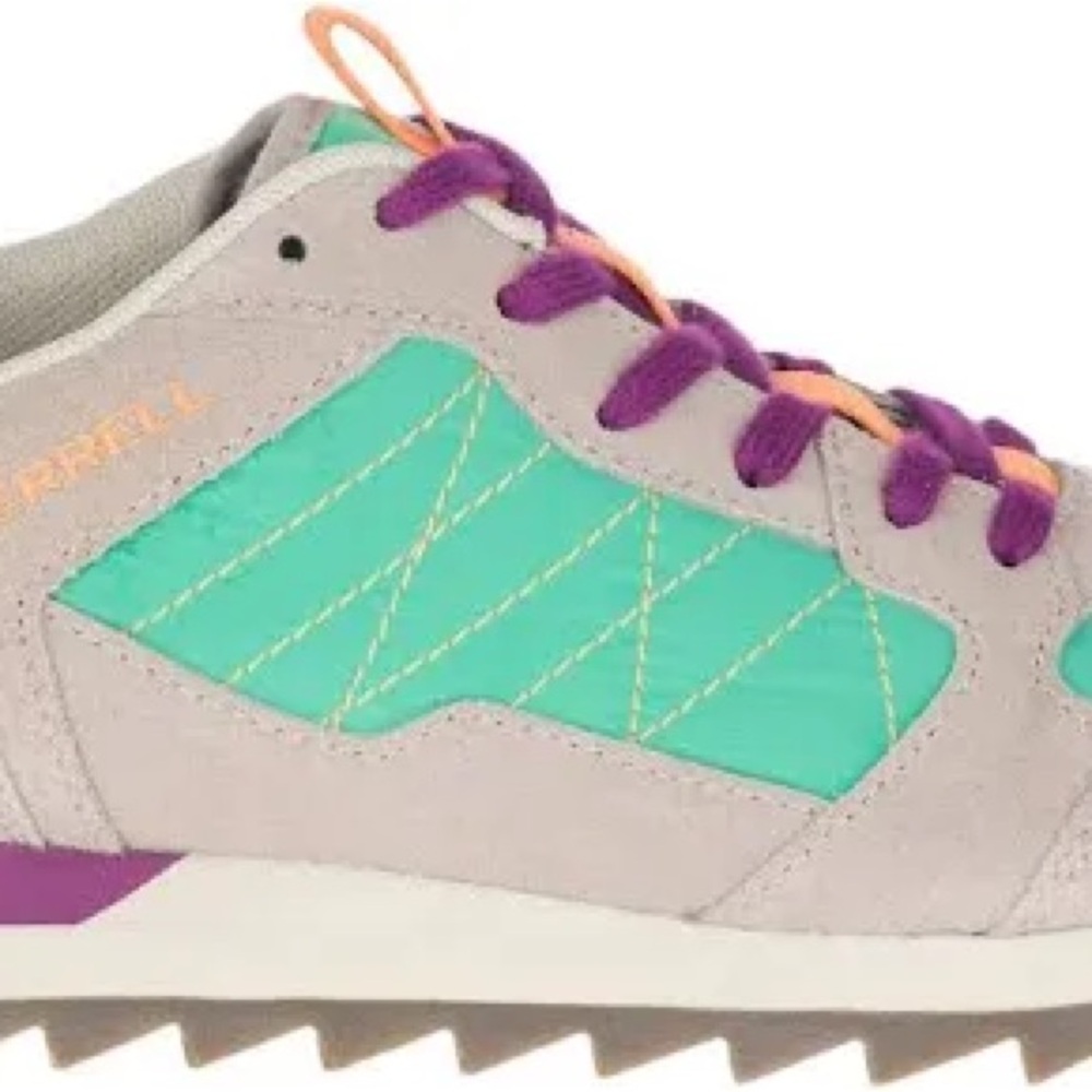 Merrell Alpine sneaker in moon and mint